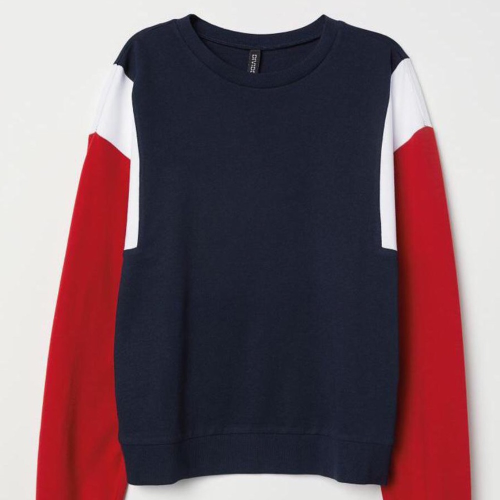 red white and blue long sleeve